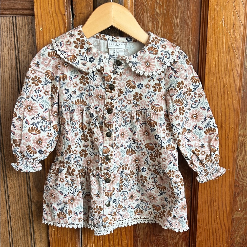 Floral Dress with Peter Pan Collar